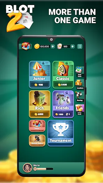 Blot 2 - Classic Belote (Блот 2) [МОД Меню] Screenshot 2