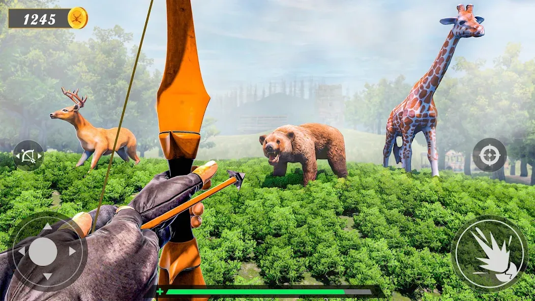 Animal Archery Hunting Games [МОД Бесконечные монеты] Screenshot 3