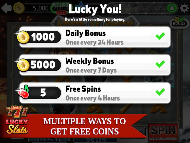 Lucky Slots (Лаки Слотс) [МОД Меню] Screenshot 5