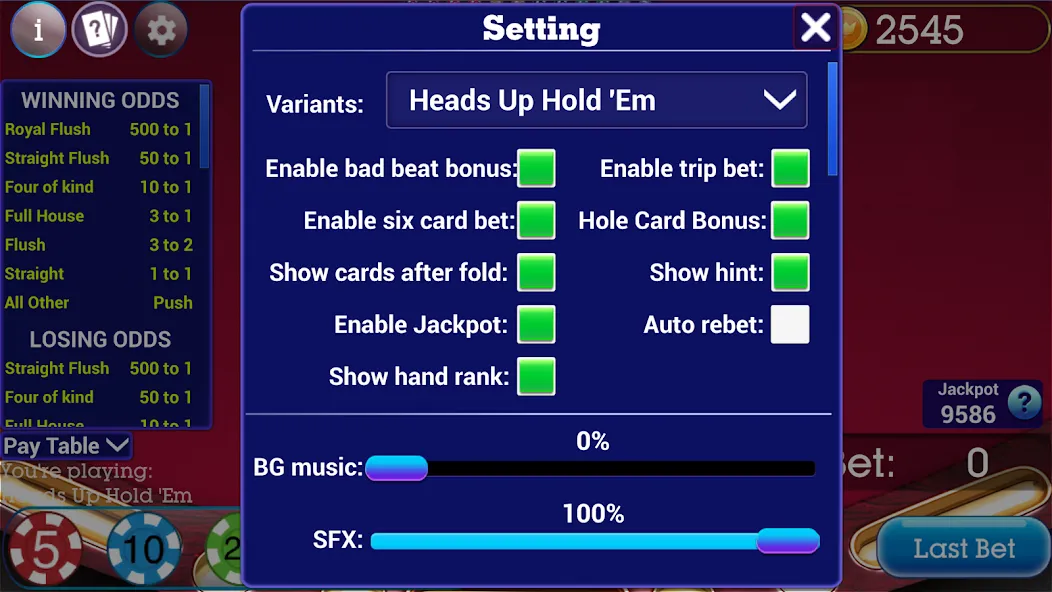 Ultimate Poker Texas Holdem (Ультимейт Покер Техасский Холдем) [МОД Меню] Screenshot 3