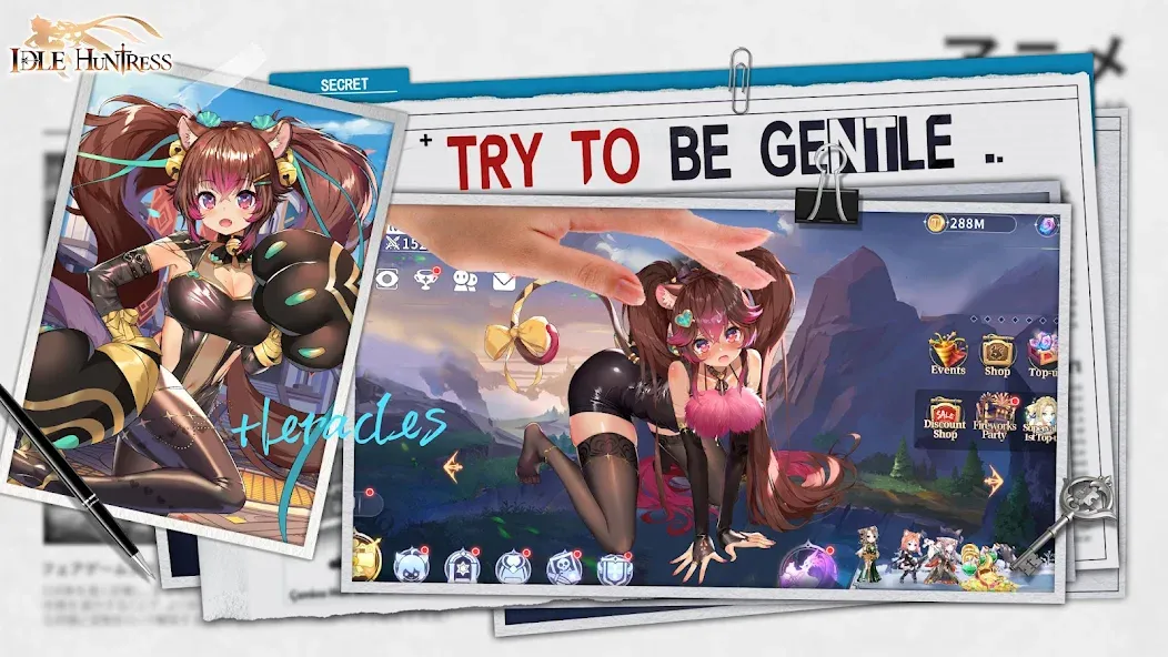 Idle Huntress: Girl's Land (Айдл Хантресс) [МОД Unlimited Money] Screenshot 5