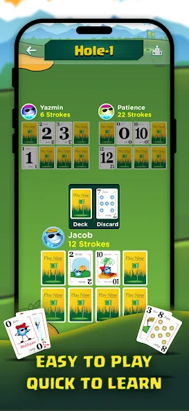 Play Nine: Golf Card Game (Плей Найн) [МОД Unlimited Money] Screenshot 2