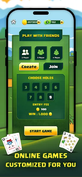 Play Nine: Golf Card Game (Плей Найн) [МОД Unlimited Money] Screenshot 5