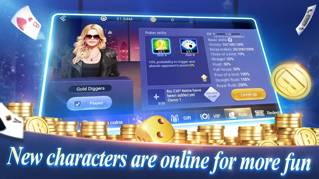 Texas Poker English (Boyaa) (Техасский покер Английский) [МОД Unlimited Money] Screenshot 1