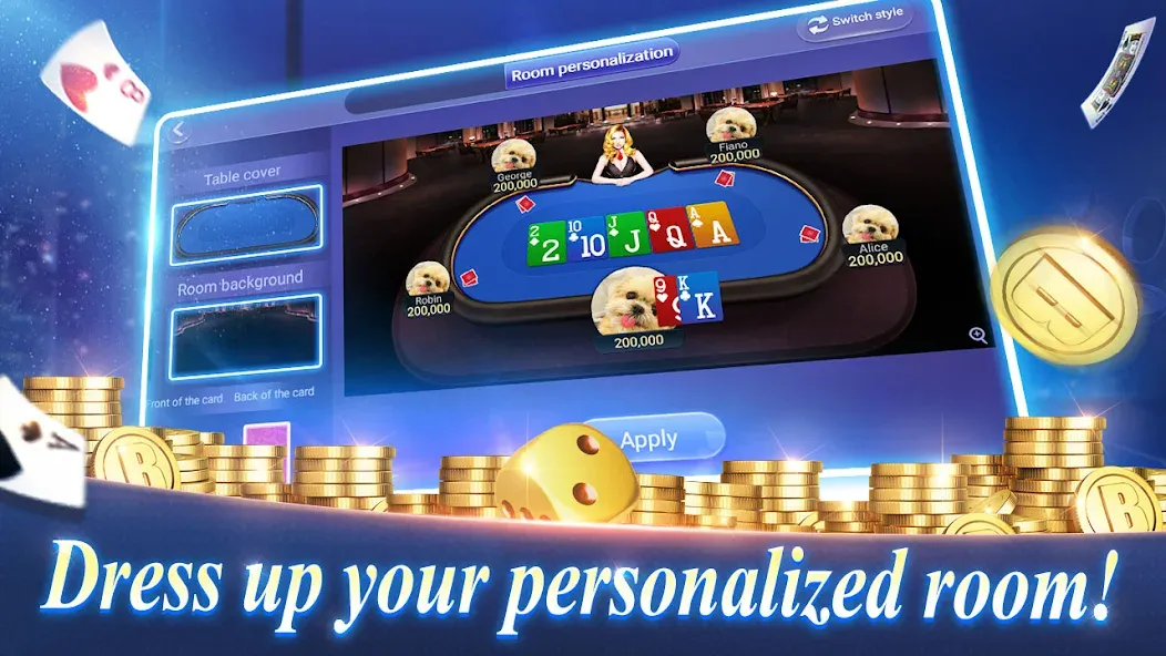 Texas Poker English (Boyaa) (Техасский покер Английский) [МОД Unlimited Money] Screenshot 2