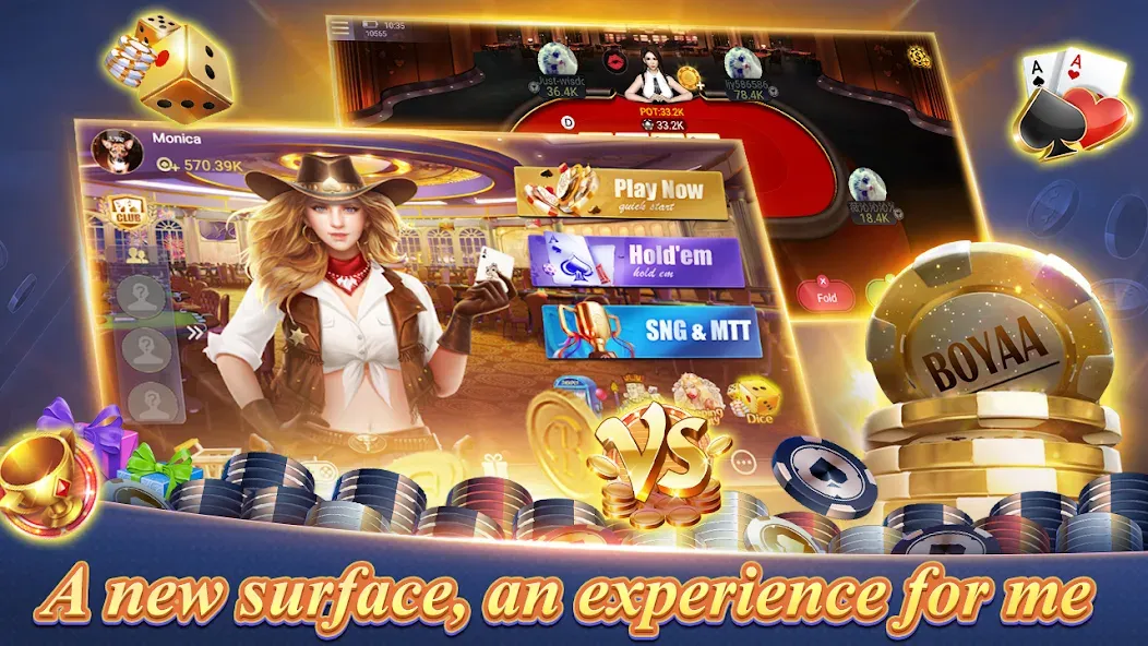 Texas Poker English (Boyaa) (Техасский покер Английский) [МОД Unlimited Money] Screenshot 3