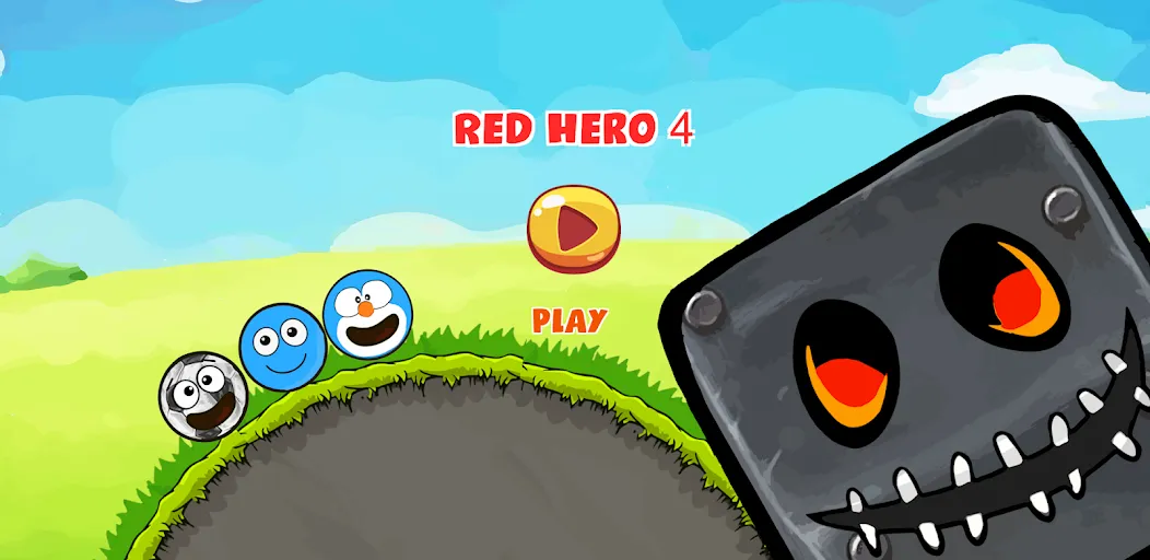 Red Hero 4 - red bounce ball 5 [МОД Бесконечные монеты] Screenshot 1