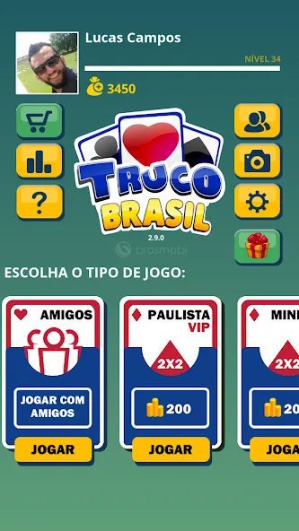 Truco Brasil - Truco online (Труко Бразиль) [МОД Бесконечные деньги] Screenshot 1