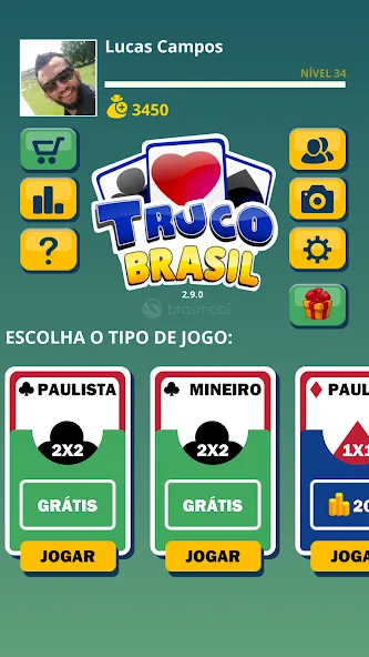 Truco Brasil - Truco online (Труко Бразиль) [МОД Бесконечные деньги] Screenshot 2