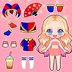 Скачать взломанную Doll Dress Up: Makeup Games (Долл Дресс Ап)  [МОД Unlimited Money]