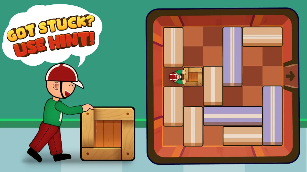 Push Box Out (Пуш Бокс Аут) [МОД Много денег] Screenshot 4