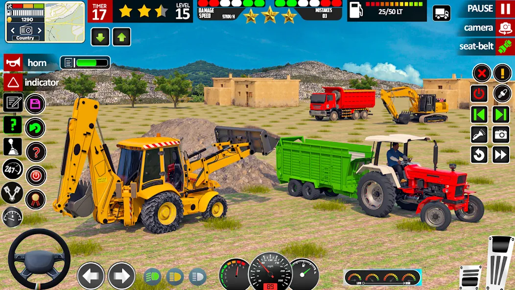 Indian Tractor Game Farming 3D [МОД Mega Pack] Screenshot 2