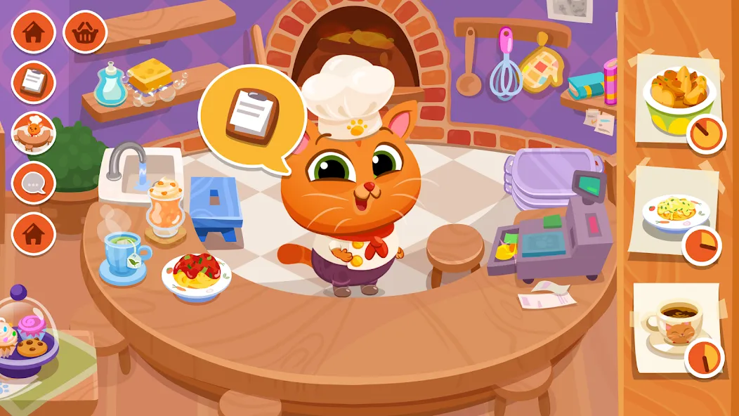 Bubbu Restaurant - My Cat Game (Буббу Ресторан) [МОД Menu] Screenshot 1