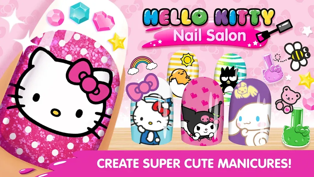 Hello Kitty Nail Salon [МОД Все открыто] Screenshot 1