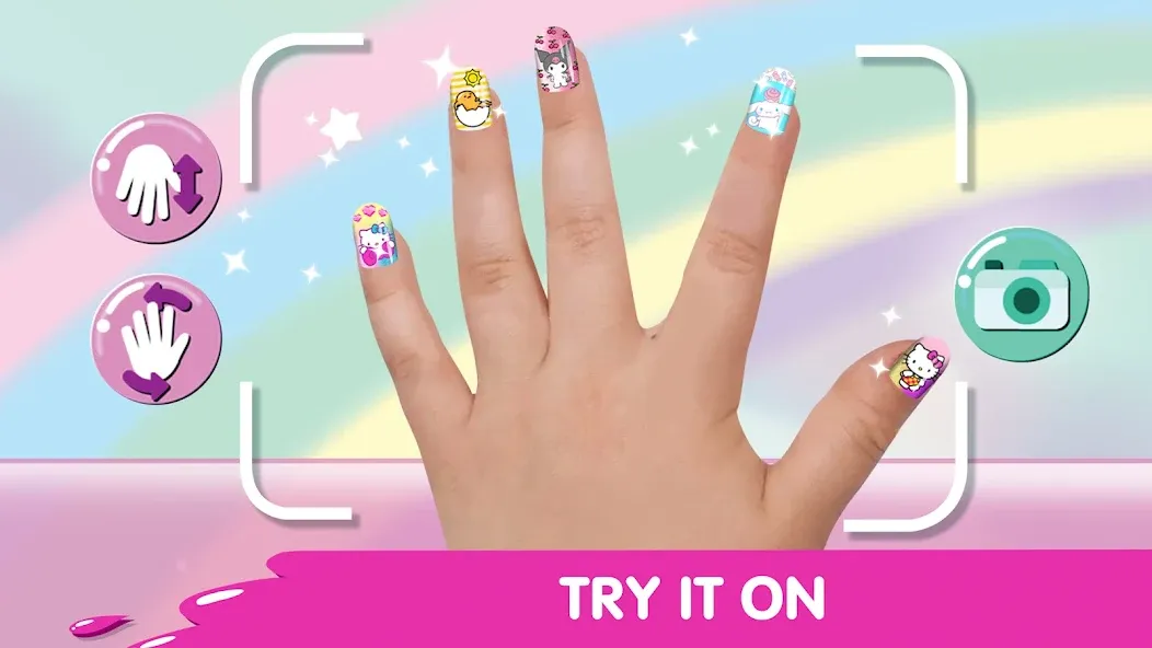 Hello Kitty Nail Salon [МОД Все открыто] Screenshot 4