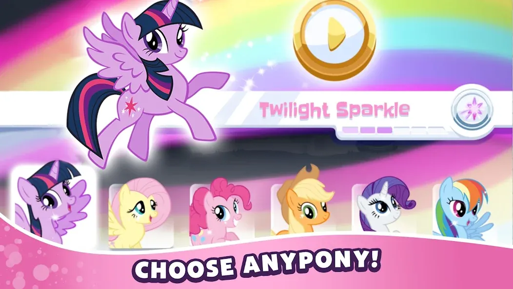 My Little Pony Rainbow Runners (Май Литл Пони) [МОД Бесконечные деньги] Screenshot 1