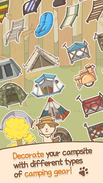 Animal Camping: Idle Camp (Анимал Кемпинг) [МОД Все открыто] Screenshot 2