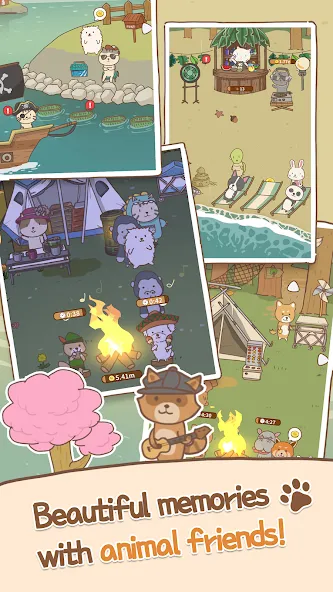 Animal Camping: Idle Camp (Анимал Кемпинг) [МОД Все открыто] Screenshot 4