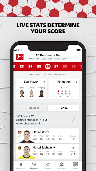 Bundesliga Fantasy Manager (Бундеслига Фэнтези Менеджер) [МОД Бесконечные деньги] Screenshot 4