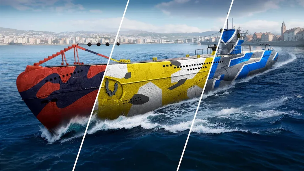 Sea War: Raid (Юбоат) [МОД Menu] Screenshot 4