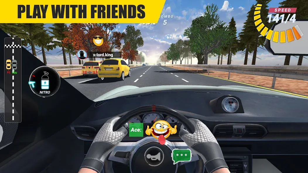Racing Online:Car Driving Game [МОД Menu] Screenshot 2