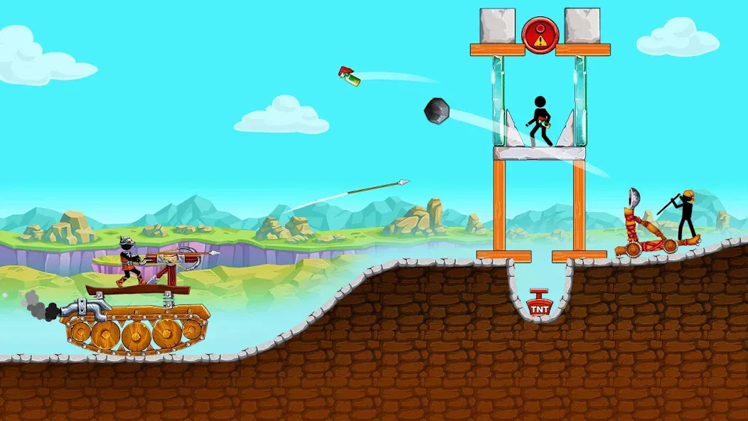 The Tank: Stick pocket hill (Зе Тенк) [МОД Много денег] Screenshot 1