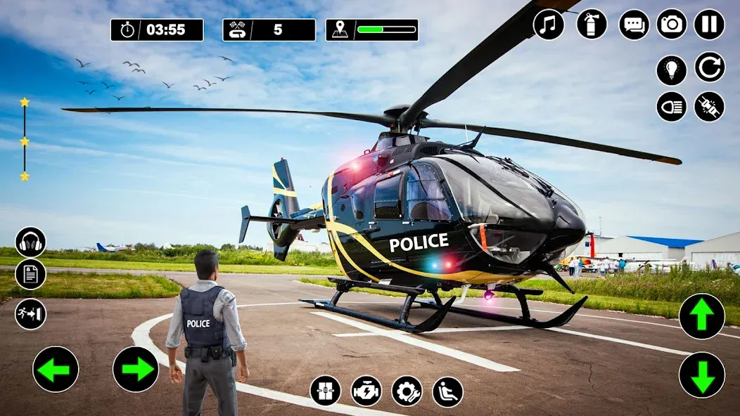 Police Helicopter Chase Game [МОД Menu] Screenshot 1