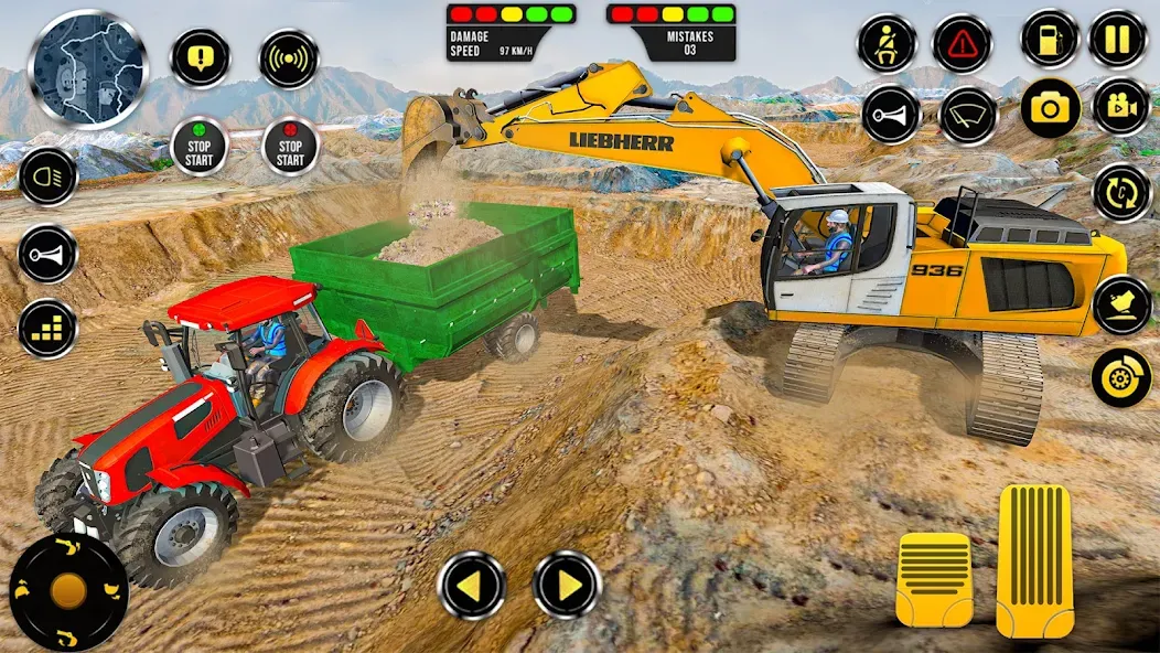 Construction Machine Real JCB [МОД Много монет] Screenshot 1