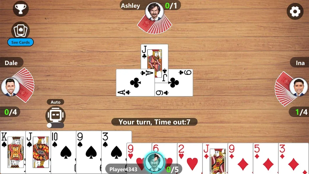 Callbreak Master 3 - Card Game [МОД Unlocked] Screenshot 3