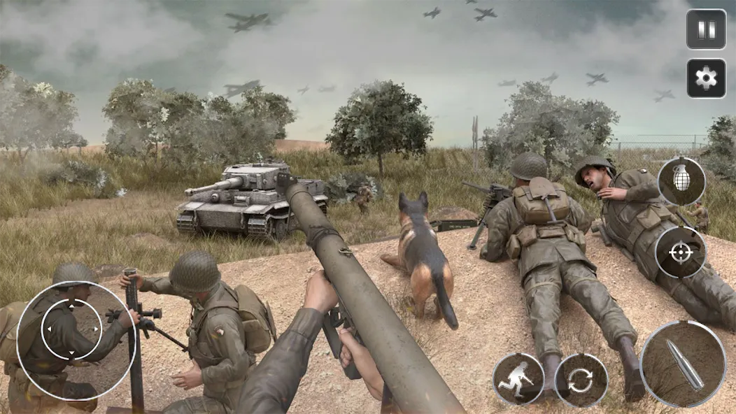 Call Of Courage : WW2 Shooting [МОД Бесконечные монеты] Screenshot 3
