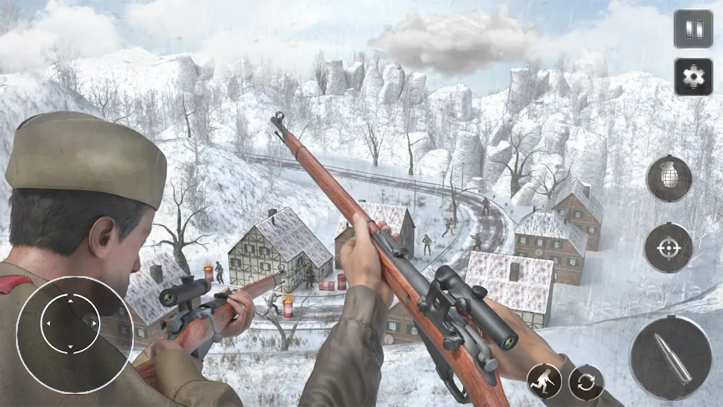 Call Of Courage : WW2 Shooting [МОД Бесконечные монеты] Screenshot 4