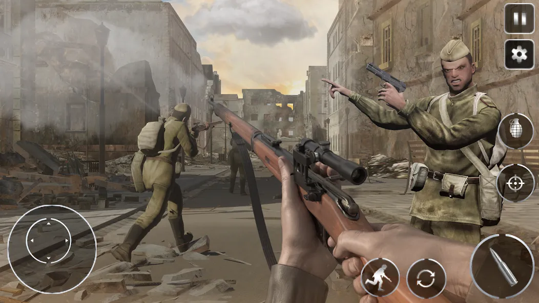 Call Of Courage : WW2 Shooting [МОД Бесконечные монеты] Screenshot 5