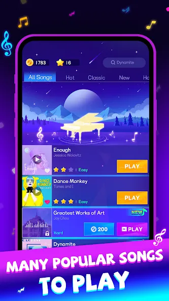 Beat Piano Dance:music game (Маджик Пиано Тайлз) [МОД Много денег] Screenshot 5