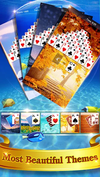 FreeCell Solitaire [МОД Бесконечные монеты] Screenshot 4