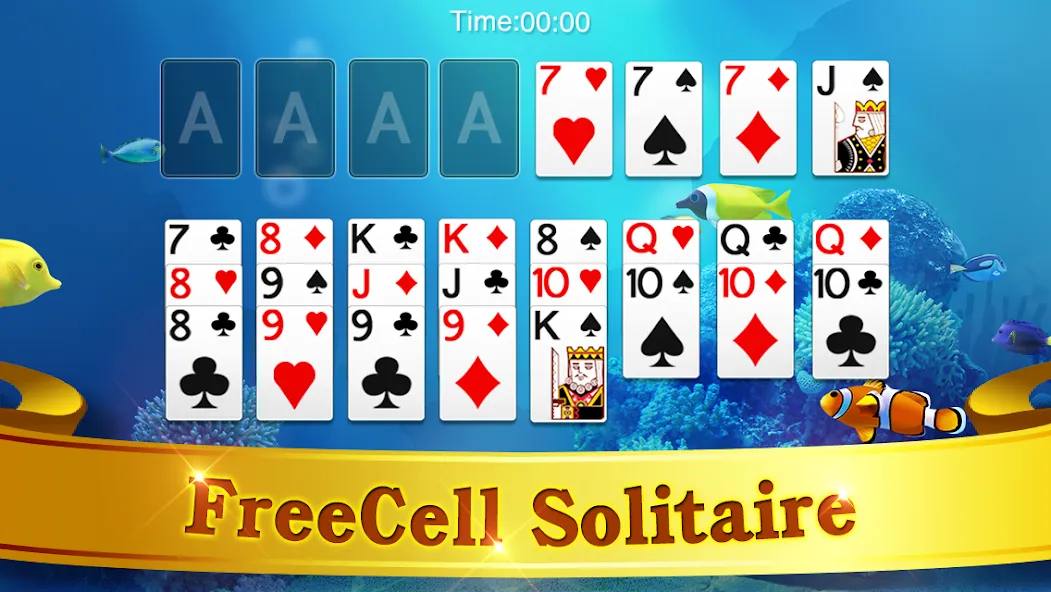 FreeCell Solitaire [МОД Бесконечные монеты] Screenshot 5
