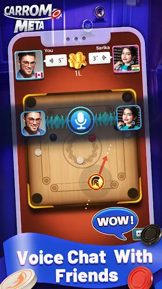 Carrom Meta-Board Disc Game (Карром Мета) [МОД Mega Pack] Screenshot 3