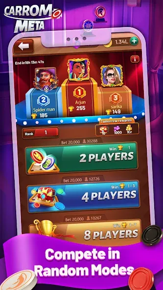 Carrom Meta-Board Disc Game (Карром Мета) [МОД Mega Pack] Screenshot 4