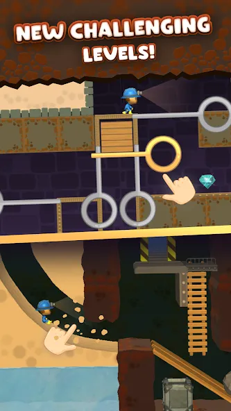 Mine Rescue: Gold Mining Games (Майн Рескью) [МОД Unlocked] Screenshot 1