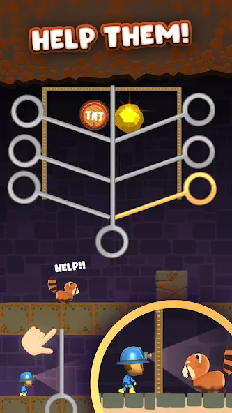Mine Rescue: Gold Mining Games (Майн Рескью) [МОД Unlocked] Screenshot 3