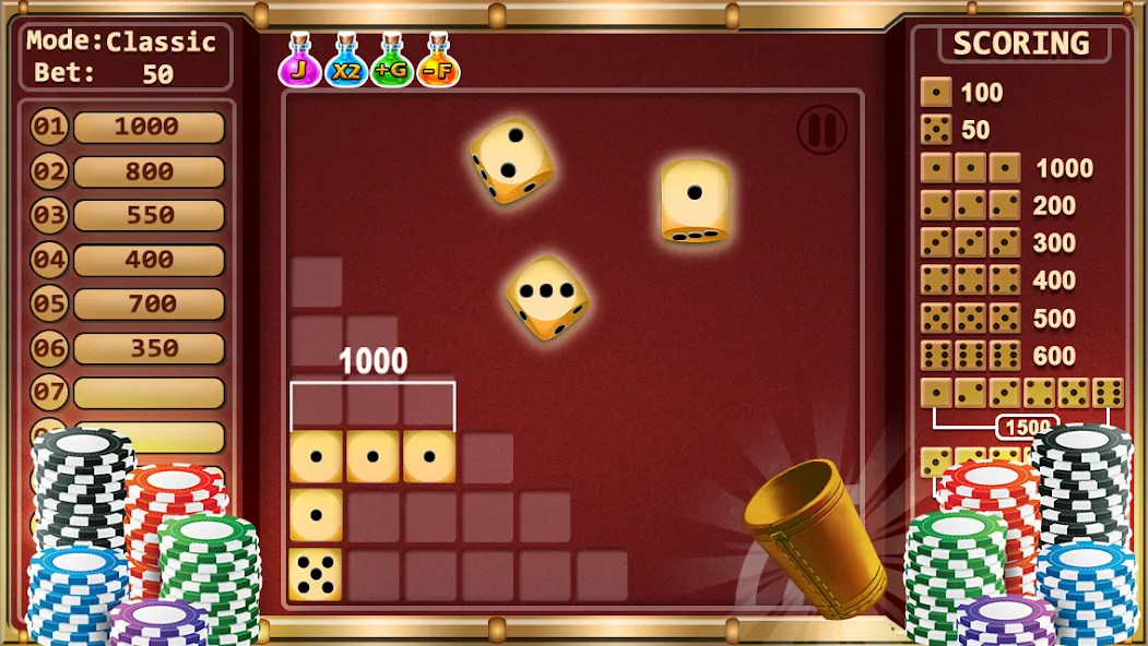 Farkle - Dice Game (Фаркл) [МОД Меню] Screenshot 1