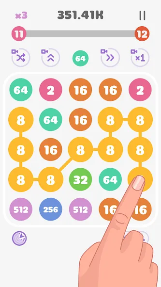 Connect the Pops! [МОД Бесконечные монеты] Screenshot 1