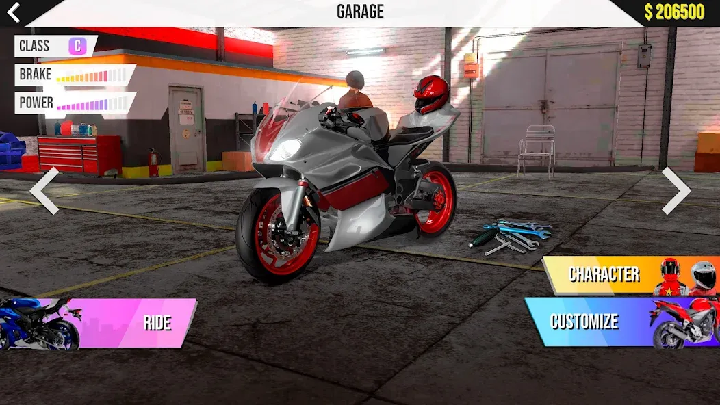 Motorcycle Real Simulator (Мотоцикл Реальный Симулятор) [МОД Много монет] Screenshot 1