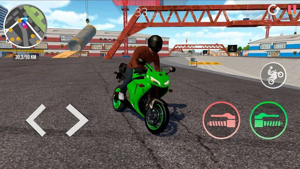 Motorcycle Real Simulator (Мотоцикл Реальный Симулятор) [МОД Много монет] Screenshot 5