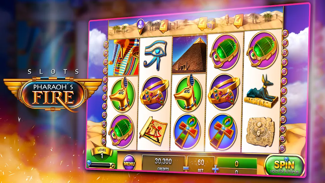 Slots - Pharaoh's Fire (Слоты) [МОД Меню] Screenshot 2