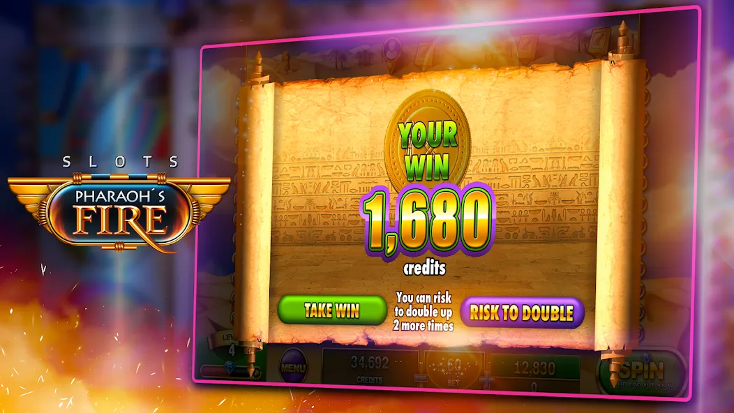 Slots - Pharaoh's Fire (Слоты) [МОД Меню] Screenshot 4