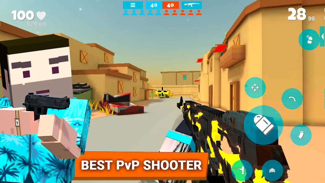 Fan of Guns: FPS Pixel Shooter (Фан оф Ганс) [МОД Много монет] Screenshot 1