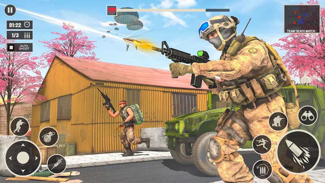 Offline War Shooting Games 3D [МОД Все открыто] Screenshot 1