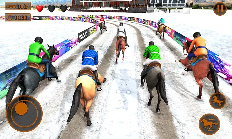 Mounted Horse Racing Games [МОД Бесконечные деньги] Screenshot 3