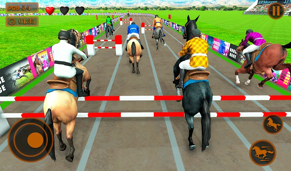 Mounted Horse Racing Games [МОД Бесконечные деньги] Screenshot 5