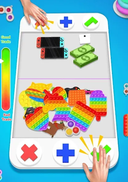 fidget trading: trade toys 3D (фиджет трейдинг) [МОД Меню] Screenshot 1